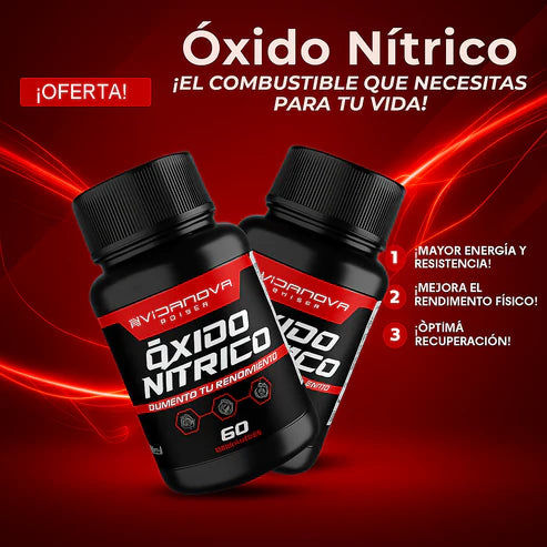 🧬OXIDO NITRICO 1000MG 60 CAPS x VELOZIA